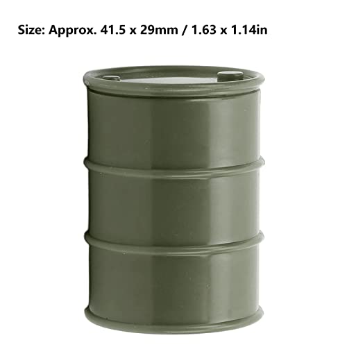 Vgeby Rc Decorative Accessories, Rc Car Fuel Barrel Simulated Mini Rc Oil Drum Rc Car Fuel Tank For 118 124 Scale Rc Car (Dark Green) Model Car Accessories #TOP2