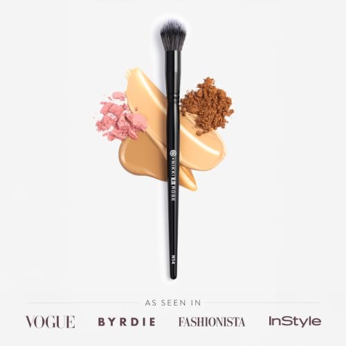 BK BEAUTY - NIKKI LA ROSE N14 PETITE PRECISION CONCEALER BRUSH - Multi-Tasking Tapered Makeup Brush for Under-Eye, Concealer, Powder, & Small Areas — view 2