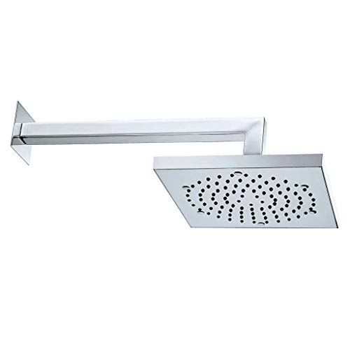 Soffione Con Braccio Doccia Quadrato 210 Cm Ottone Cromato Mod. Cube Bossini