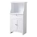 American Furniture Classics OS Home and Office Microwave/Coffee Maker Utility Cabinet, White