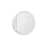 Finition blanche discrète pour une commande d'éclairage harmonisée dans la gamme Céliane.