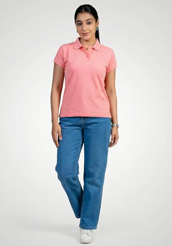 Image of Wear Your Opinion Womens Polo Collar Neck T-Shirt Top (Design: Solid)