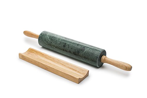 Fox Run Marble Rolling Pin And Base, Green 2.5 X 18 X 3 Inches #TOP1