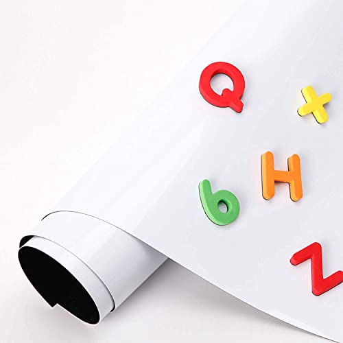 Image of Whiteboard Wall Sticker Self-Adhesive Whiteboard Contact Paper for Office Removable Kids Room Home Wall Decor (White, 24x96 in)