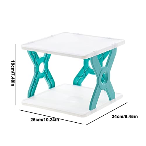 Prateleira de armazenamento de desktop de camada dupla | Suporte de papelaria de mesa multifuncional