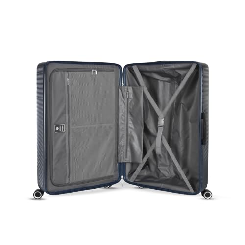 Image of Samsonite Trolley Bag Suitcase for Travel | STAREN 67 Cms Polycarbonate Hardsided Medium Check-in Luggage Trolley Bag, Navy