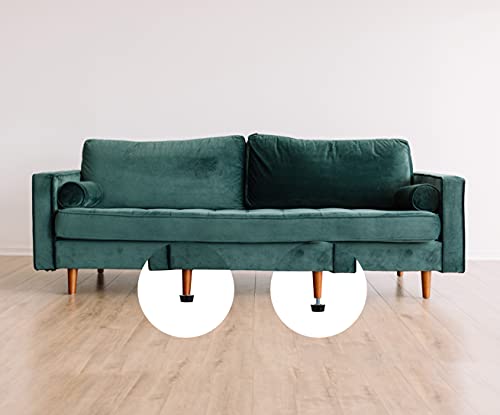 Mildwoo M8 Thread Adjustable Furniture Levelers Screw In Threaded, Galvanized Steel Screw Foot Levelers Screw On Furniture Glide Leveling For Table, Chair, Furniture Legs, 20 Pcs Pack #TOP2