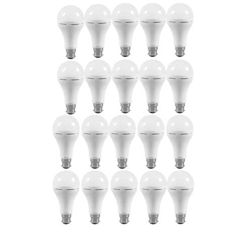Image of Havells 12W wattage Bulb | High CRI & High Efficiency | Energy Efficient | Mercury-Free | 4KV Surge Protection | 100 Lumens Per Watt |Cool Day Light (6500K) b22d(Pack of 20)