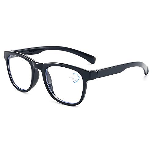 Kind Brille Mit Blaulichtfilter Flacher Spiegel Myopia Brillengestell Hohe Lichtdurchlässigkeit Brille Kieselgel Computerbrille Geeignet Für Kinder Von 4-12 Jahren(Null Grad) Cover
