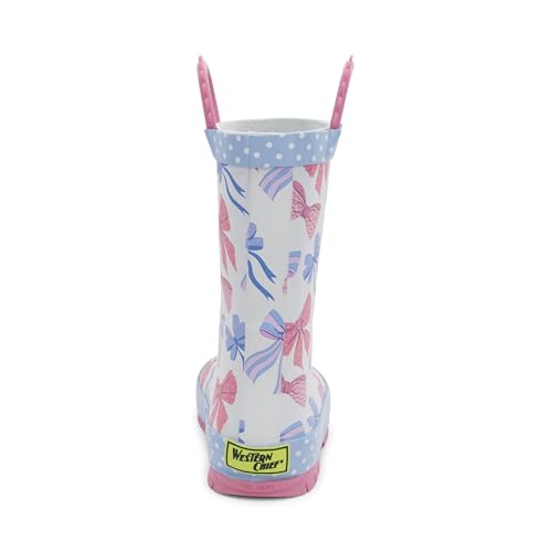 Image of Western Chief Kids Ladybug Rain Boot(Toddler /Little Kid /Big Kid) | Built for outdoor play, pull-on loops for self-dressing, comfort EVA insole, rubber traction outsole, toddler to big kid size