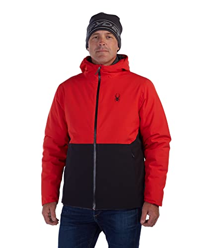 Amazon.com: Spyder Men's Grand 3 In 1 Jacket, Black Volcano, Small