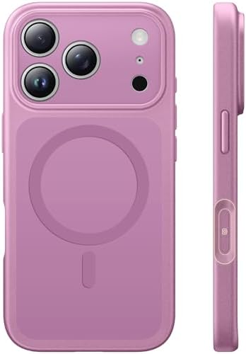 TAURI für iPhone 17 Pro Hülle 6,3 Zoll mit Mattrückseite - StaubigesRosa | Vollständiger Kameraschutz, Kompatibel mit MagSafe, Kameratasten- Schutz, Stoßfest Militärstandard Magnet