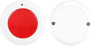 Remote Transmitter, 433MHz RF EV1527 Wireless Remote Control Round Transmitter 1 Button Regulate Wall Mounted Controller (red)