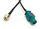 Auto GPS Antenne 15cm | Fakra Z Stecker auf SMA Stecker | Autoantennen Adapterkabel RG174 | Für Autoradio, Android Headunit, GPS Navigation, DAB Digitalradio, 4G LTE Telematik