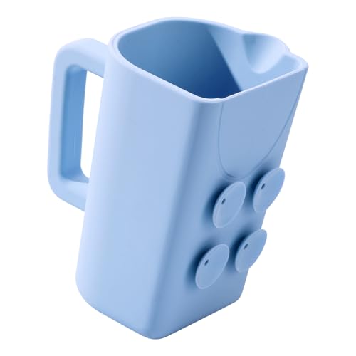 Image of JOY ANAN Baby Bath Rinse Cup with Suctions, 100% Food Grade Silicone, Rinser to Wash Hair and Body with Easy Grip Handle