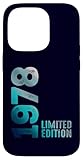 Photo Gallery custodia per iphone 14 pro 1978 nascita vintage since 1978 retro 1978 edizione limitata Photo Gallery custodia per iphone 14 pro 1978 nascita vintage since 1978 retro 1978 edizione limitata