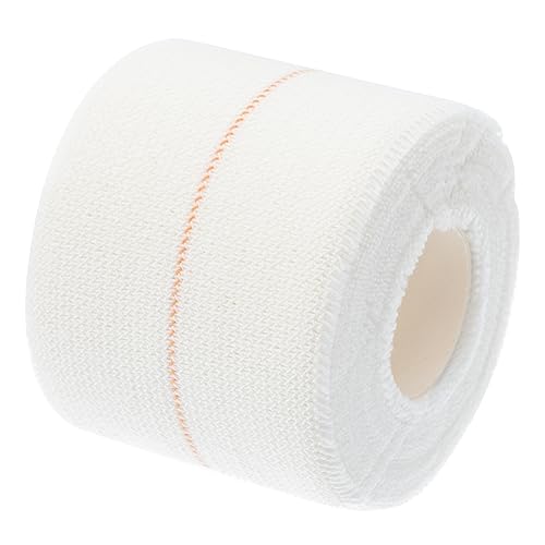 Mipcase 1 Roll Cotton Sports Tape First Aid Athletic Tape White Elastic Bandage Plaster Gauze Pressure Fixing Tape Suitable for Training