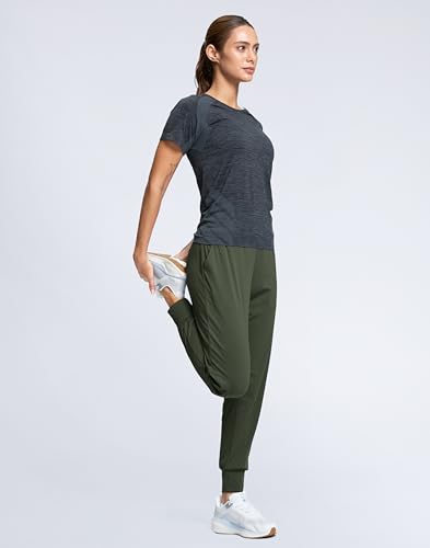 Image of SANTINY Women's Joggers Pants with Pockets Lightweight High Waisted Athletic Gym Workout Pants for Women Yoga Travel