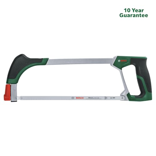 Image of BOSCH Universal Hacksaw 300mm | Bi-Metal Blade Included | Ergonomic Soft Grip | 45 /90 Blade Positioning | Durable Multi-Material Hand Saw | Hand Saw for Metal, Wood & Plastic