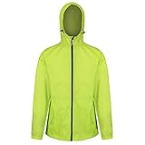 Sin forro Regatta Pack-It III-Chaqueta Técnica Ligera, Impermeable Y Transpirable, con Capucha Plegable Y Costuras Selladas Jackets Waterproof Shell, Hombre, Electric Lime, XS