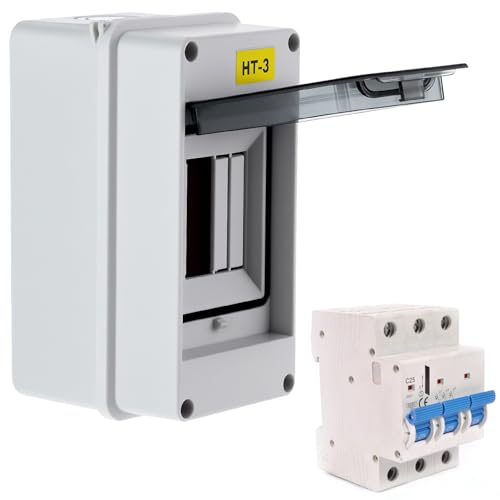 Disjoncteur boîtier de distribution électrique étanche IP65 rail DIN