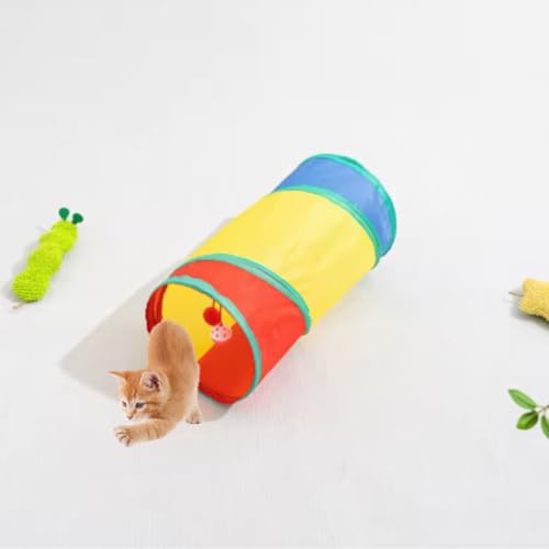Túnel Labirinto Para Cachorro e Gato - 46x25cm De Diâmetro, Ideal para Brincadeiras e Estímulo Menta