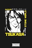  Tsukasa Shishio Dr Stone B47489 Notebook: Journal, Lined College Ruled Paper, 6x9 120 Pages, Matte Finish Cover, Planner, Diary