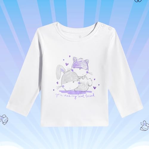 Image of Mothercare Baby Girls T-Shirt Arctic Berry Print Full Sleeve