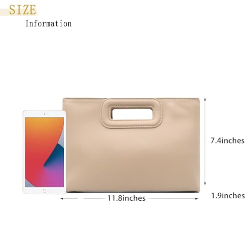 Image of Top Handle Straw Clutch Purses for Women Summer Evening Handbag Vacation Handbags Raffia Woven Beach Bags
