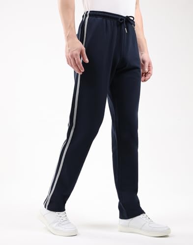 Image of Monte Carlo Men's Regular Fit Solid Track Pants | Drawstring Closure | Side Pocket Sports Lower | Comfortable & Stylish Lower for Men's