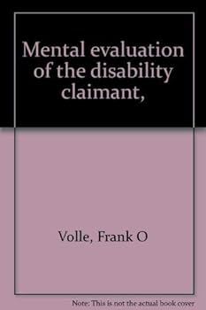 Hardcover Mental evaluation of the disability claimant, Book