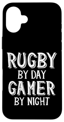 Rugby Player By Day Gamer By Night Gaming Rugby Video Games �X�}�z�P�[�X iPhone 16 Plus �p