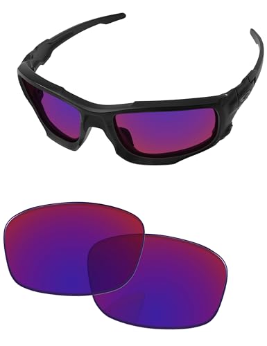 PapaViva Replacement Lenses for Oakley Si Ballistic Shocktube OO9329 Sunglass Pure Performance Indigo Road Pro+