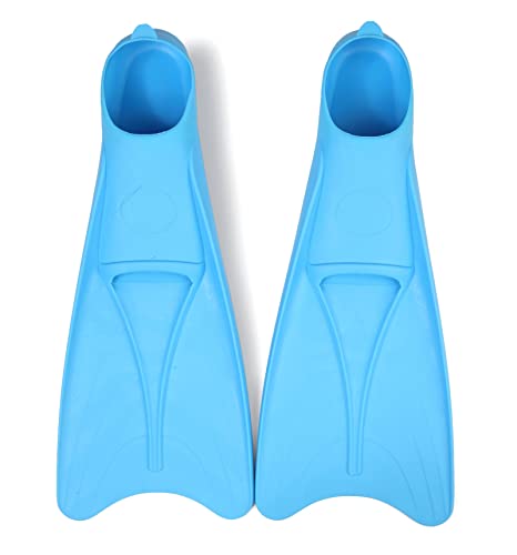 Azuunye Long Swim Fins,Floating Flippers For Swimming,Training And Snorkeling, Youth Size For Kids, Boys, Girls, Young Men And Women (Xxxs, Blue) #TOP2