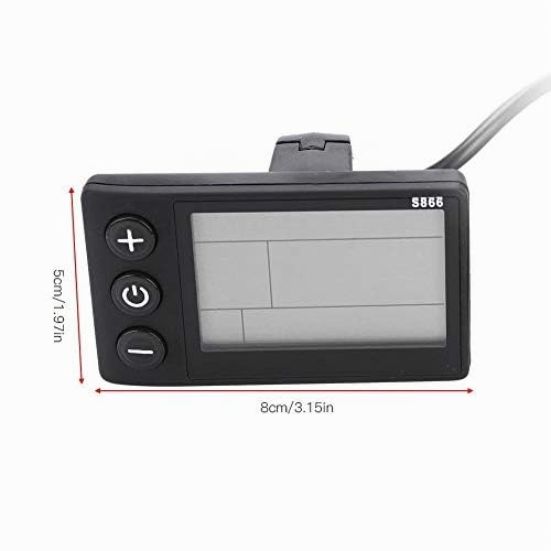 Keenso Kit Display LCD, Kit Controller brushless Elettrico 24V-48V Display LCD Impermeabile per Manubrio da 22,5 mm, per Biciclette elettriche, Auto, Scooter(36V/48V 350W)