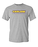 Carlow University Block Letters Unisex Short Sleeve T-Shirt (Sport Grey, Medium) - Carlow Celtics Apparel
