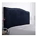 YCDZSW Couvre de Tête de Lit, Extensible Housse de Protection de Tête de Lit en Velours Décor de Tête de Lit Anti-poussière Design Tout Compris (Marine,150cm(140-170cm))