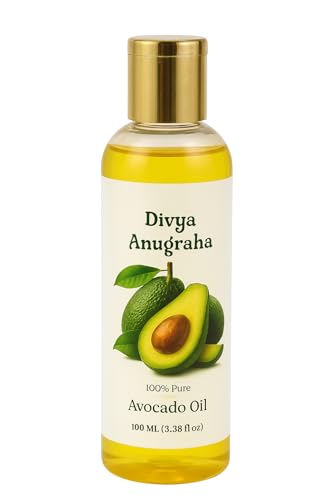 Image of 100ml Pure Cold-Pressed Avocado Hair Oil - Nourishing & Anti-Hair Fall Treatment for Hair Growth, Frizz Control & Split Ends Repair