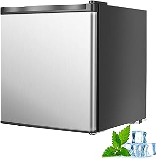 COSTWAY Mini Freezer, 31L Table Top Freezers with Reversible Door, Removable Shelf and Temperature Control, for Home Office Dorm