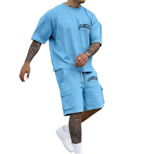 Ensemble homme 2 pièces d'été léger pour un style de plage décontracté