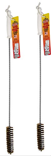 Brushtec B53C L-Form, 2 Stück, Hochtemperatur-Fritteusen-Reinigungsbürste, Metallborsten, 2 Stück