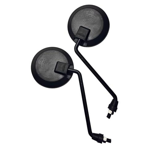 Image of Pure Biking LH /RH Rear View Mirrors Compatible With Himalayan and thunder bird X - Set of 2 Black