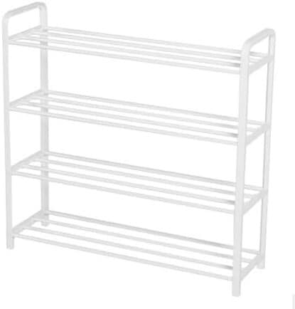 Organisateur de chaussures 5 couches blanc sans percer pour petits espaces