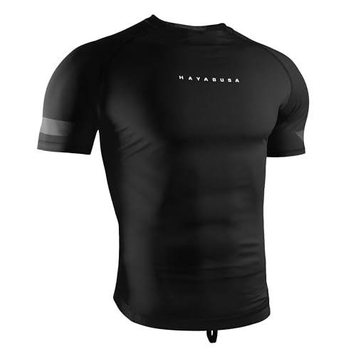 Hayabusa maillot de bain à manches courtes pour homme bleu marine de taille M