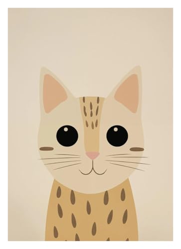 Affiches de chat mignon tableau déco nature et affiche murale moderne