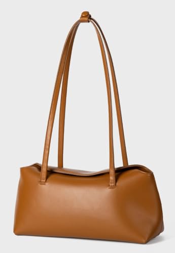 Image of Slouchy PU Leather Hobo Bags Women Retro Trendy Underarm Shoulder Bag Cute Crescent Crossbody Purses Travel Tote Handbag 2026