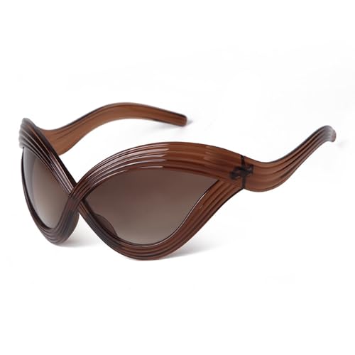 Lunettes de soleil œil de chat surdimensionnées de luxe UV400 tendance mode mixtes