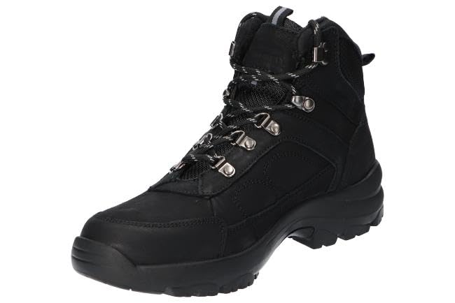 CY58 OCIEPLANE TREKKINGI TRAPERY BUTY ZIMOWE SKÓRZANE MĘSKIE BK 44