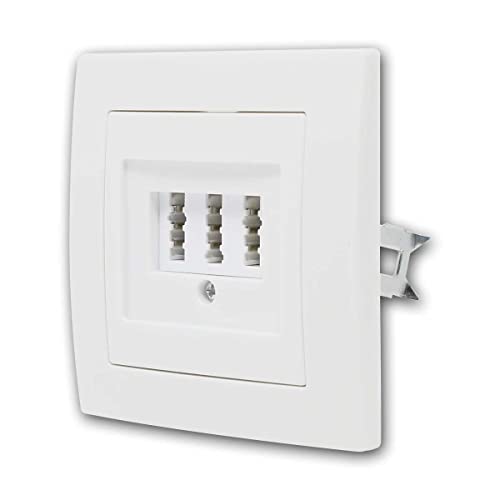 Presa FLAIR TAE-NFN bianca, con cornice