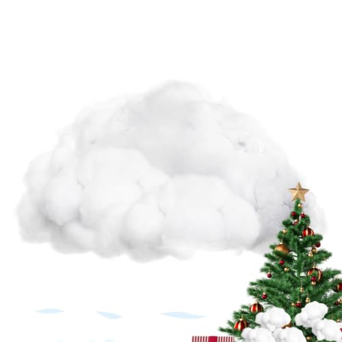 Nieve falsa para decoración navideña de algodón para mesa y suelo 8